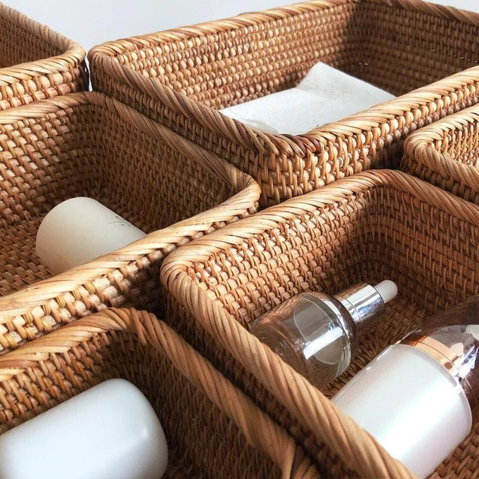 Cesto Vime Organizador Multiuso Decorativo - Neohousi
