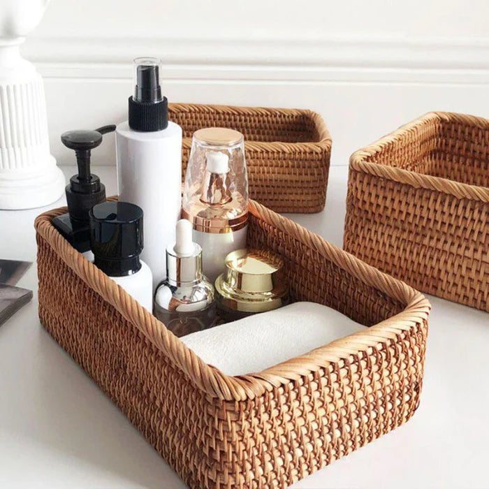 Cesto Vime Organizador Multiuso Decorativo - Neohousi