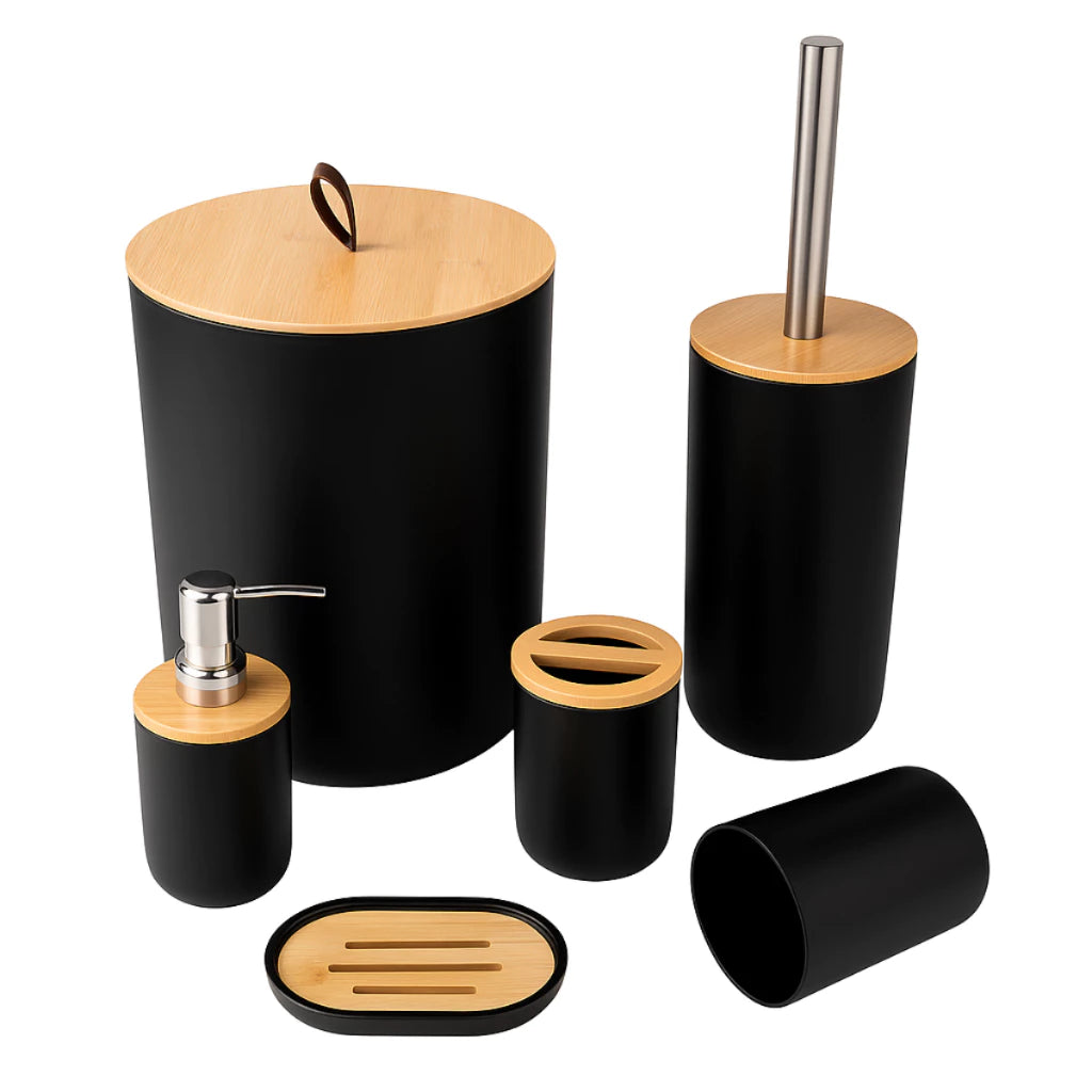Conjunto para Banheiro Bambu Soft - 6 Peças - Neohousi