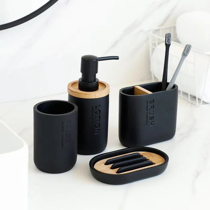 Conjunto de Acessórios para Banheiro Perfect Bathroom - 4 Peças - Neohousi