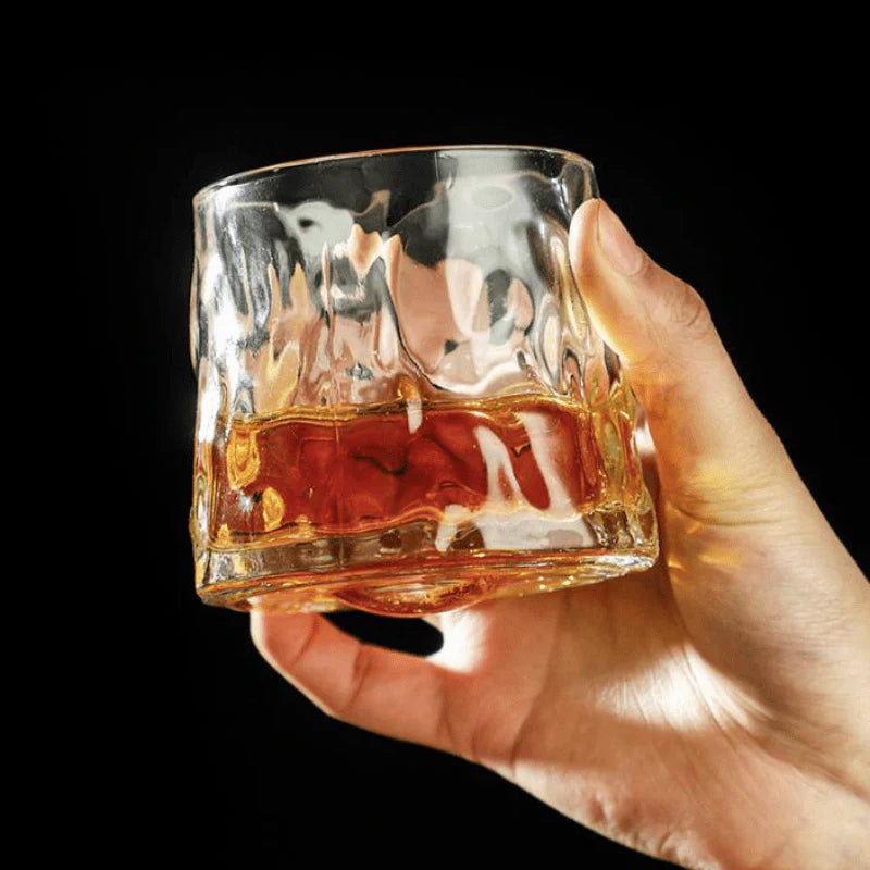 Copo de Whisky Cristal com Base Rotativa - Neohousi