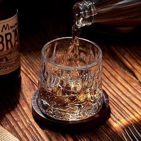 Copo de Whisky Cristal com Base Rotativa - Neohousi