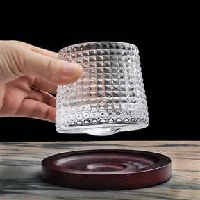 Copo de Whisky Cristal com Base Rotativa - Neohousi