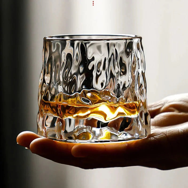 Copo de Whisky Cristal com Base Rotativa - Neohousi