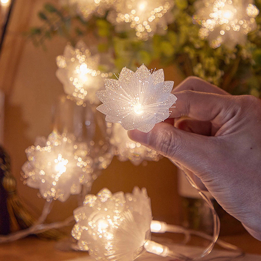 Cordão de Luz Led com Flores - Neohousi