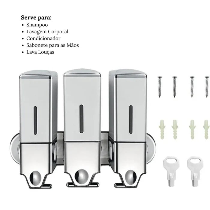 Dispenser Nexus para Sabonete Líquido Shampoo Condicionador - Neohousi