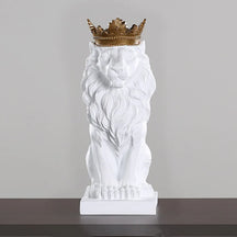 Estatueta Decorativa Leão Imperador - Neohousi