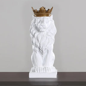 Estatueta Decorativa Leão Imperador - Neohousi