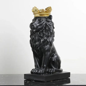 Estatueta Decorativa Leão Imperador - Neohousi
