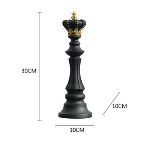Estatueta Decorativa Peças de Xadrez em Resina - Neohousi