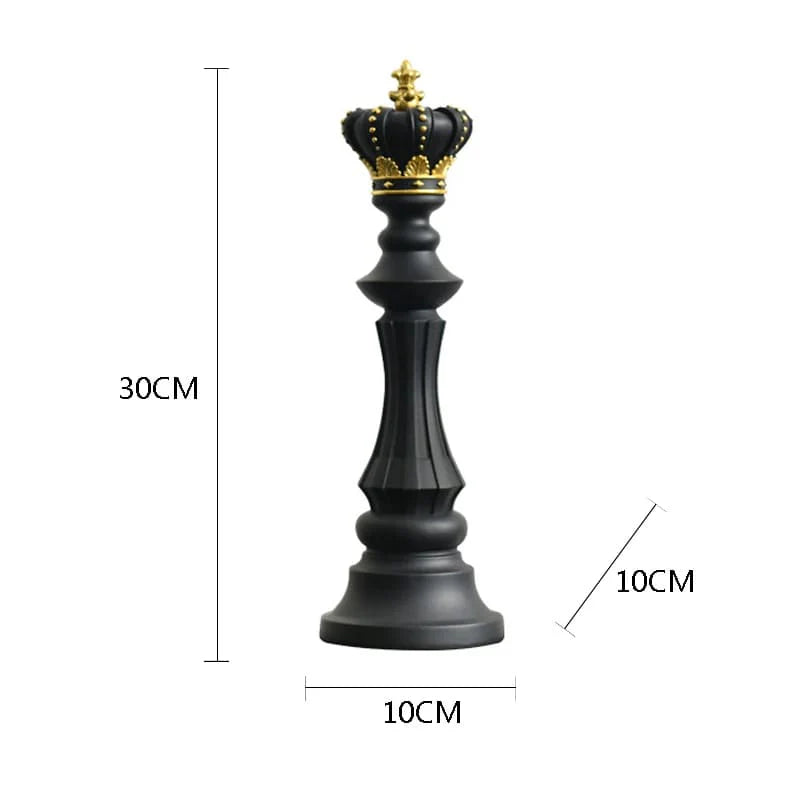 Estatueta Decorativa Peças de Xadrez em Resina - Neohousi