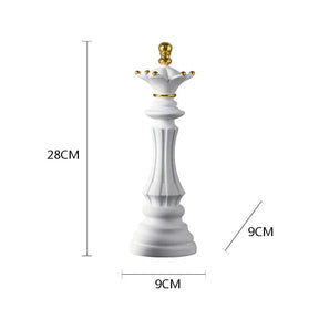 Estatueta Decorativa Peças de Xadrez em Resina - Neohousi