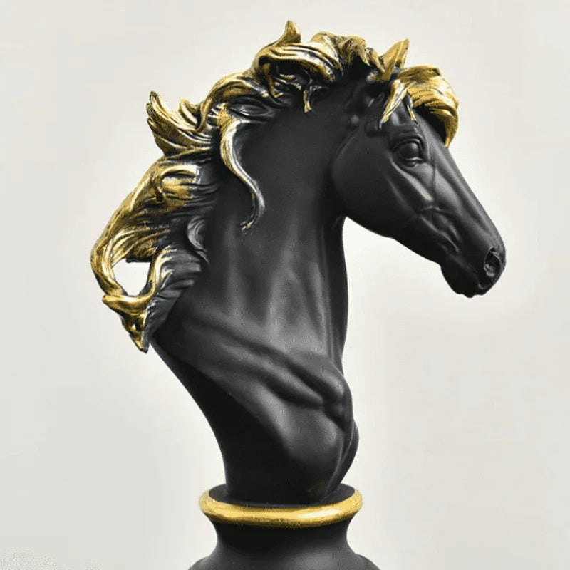 Estatueta Decorativa Peças de Xadrez em Resina - Neohousi