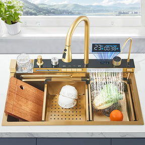 Kit Cuba Gourmet AquaTech Smart Pro Aço Inox com Torneira Flexível - Neohousi