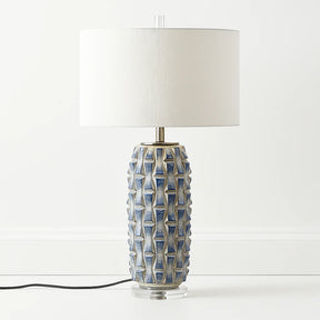 Luminária de Mesa Abajur Moderna Minimalista Clássica Cúpula Cerâmica Ocean