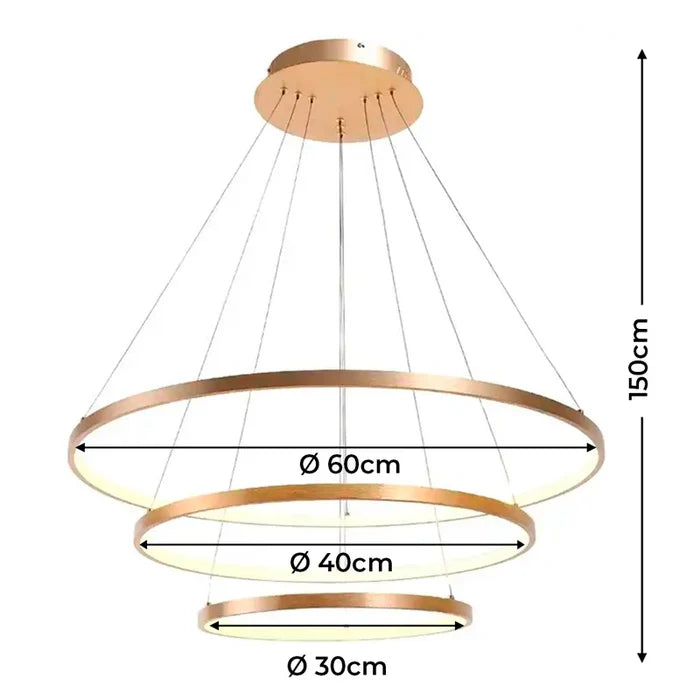 Lustre Pendente Nexus em LED com Controle Remoto - Neohousi