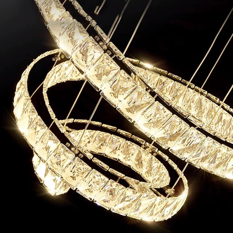Lustre Pendente Espiral de Cristal Dubai - Neohousi
