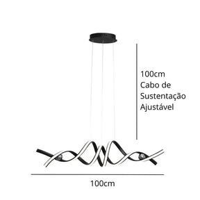 Lustre Pendente Helix Led