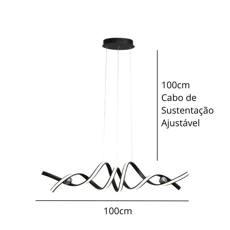 Lustre Pendente Helix Led
