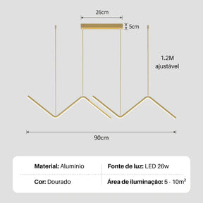 Lustre Pendente Skyline Led - Neohousi