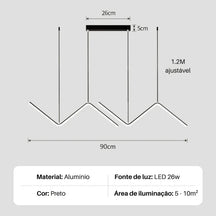 Lustre Pendente Skyline Led - Neohousi