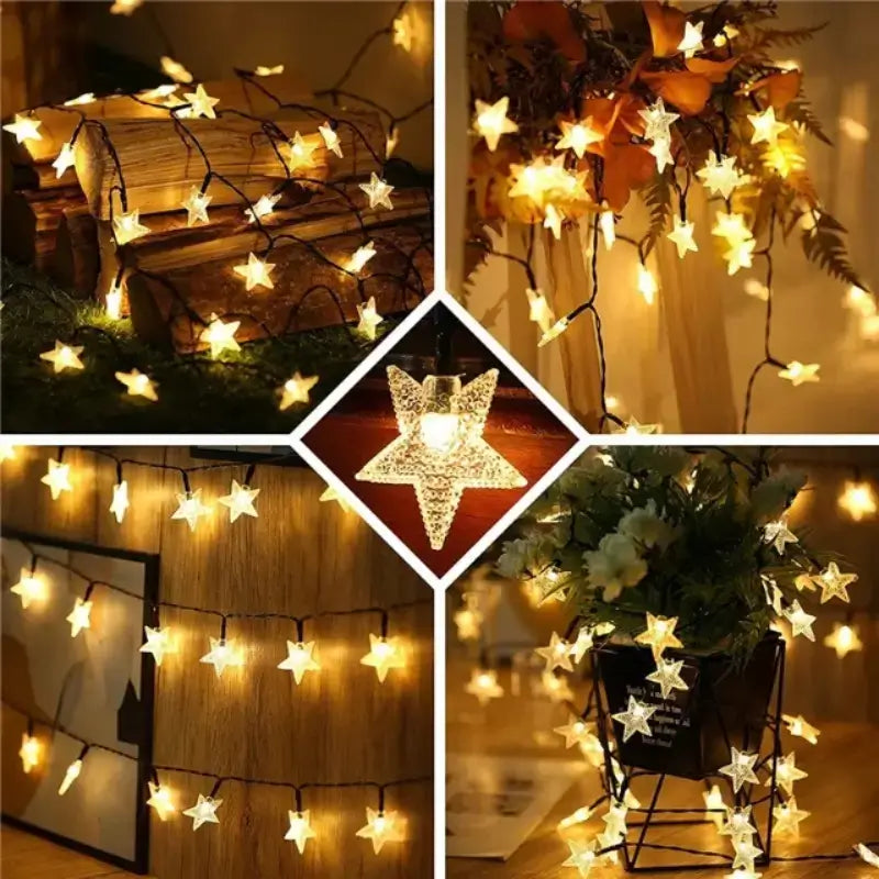 Pisca Pisca Estrela Led 20 Luzes 4 Metros para Decoração de Natal - Neohousi