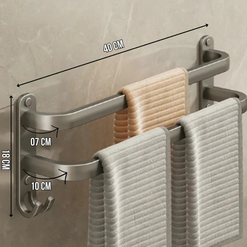 Porta Toalha Inox Duplo e Triplo - Neohousi