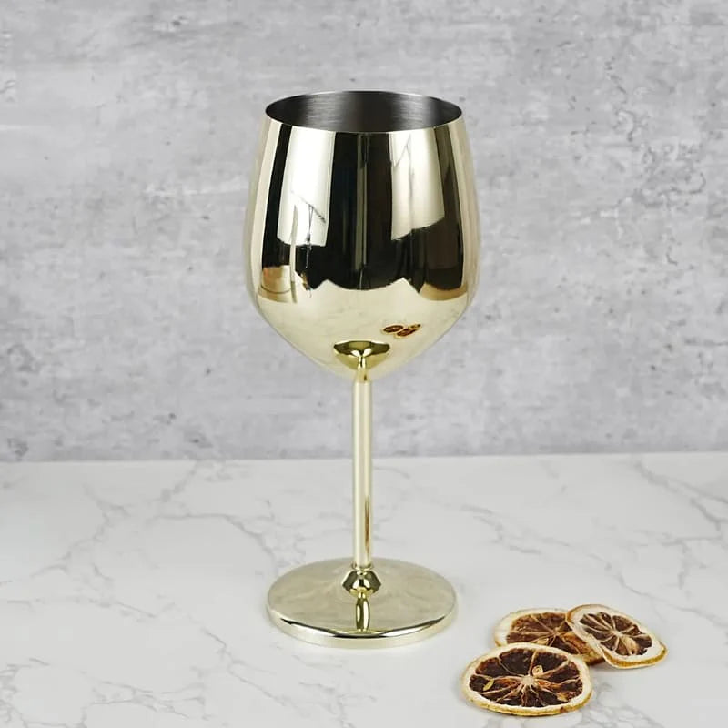 Taça de Vinho Colorida Inox Inquebrável - Neohousi