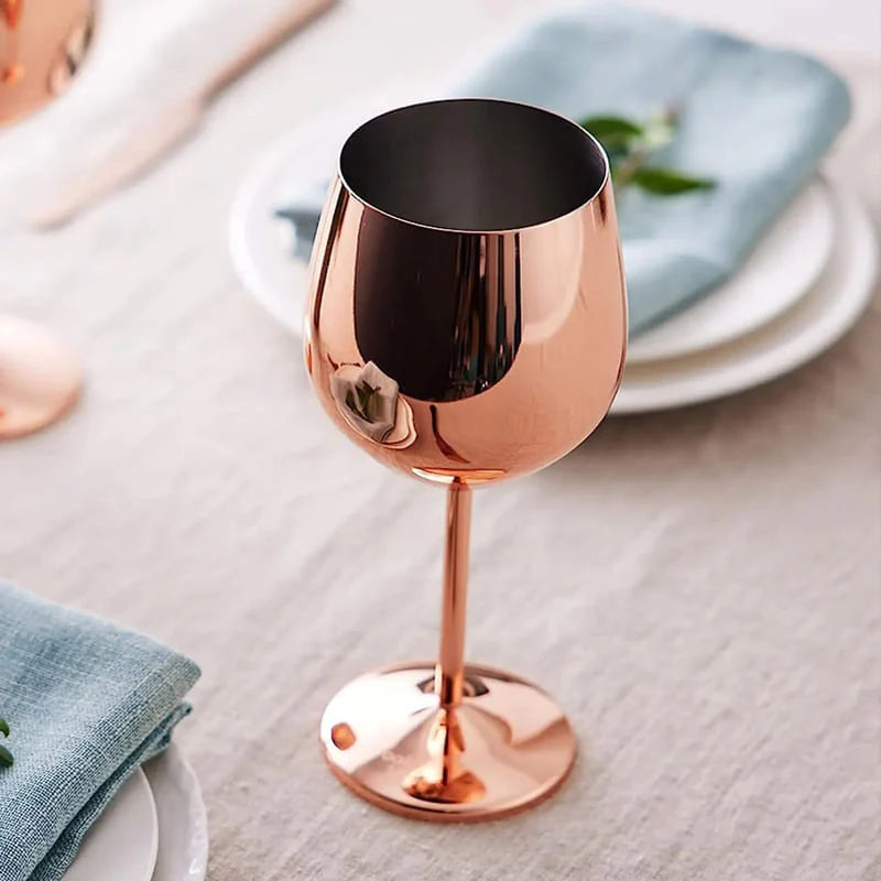 Taça de Vinho Colorida Inox Inquebrável - Neohousi