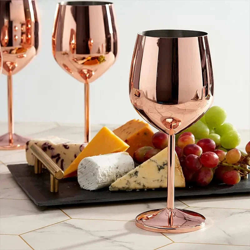 Taça de Vinho Colorida Inox Inquebrável - Neohousi