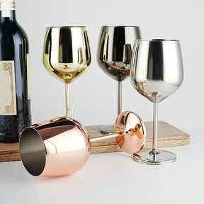 Taça de Vinho Colorida Inox Inquebrável - Neohousi