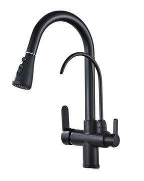 Torneira Gourmet Cozinha Milano Monocomando com Filtro de Água e Jato Extensível - Neohousi
