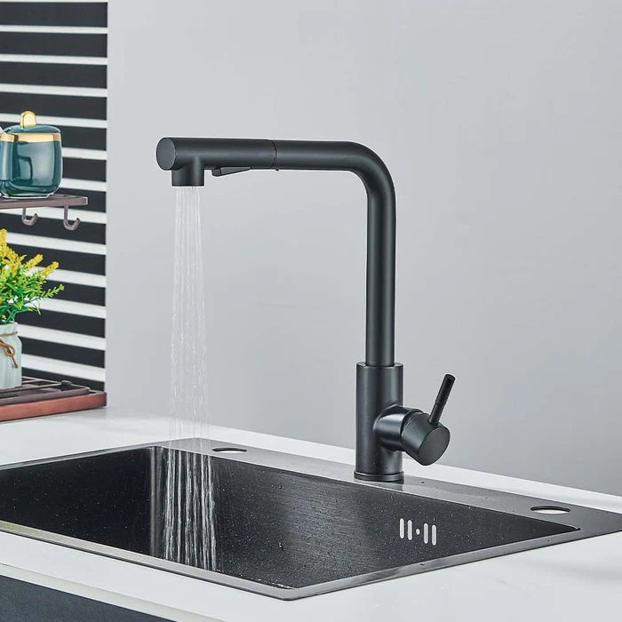 Torneira Gourmet Cozinha Helsinki Retrátil 360º Monocomando Pulverizador Dupla Misturador - Neohousi