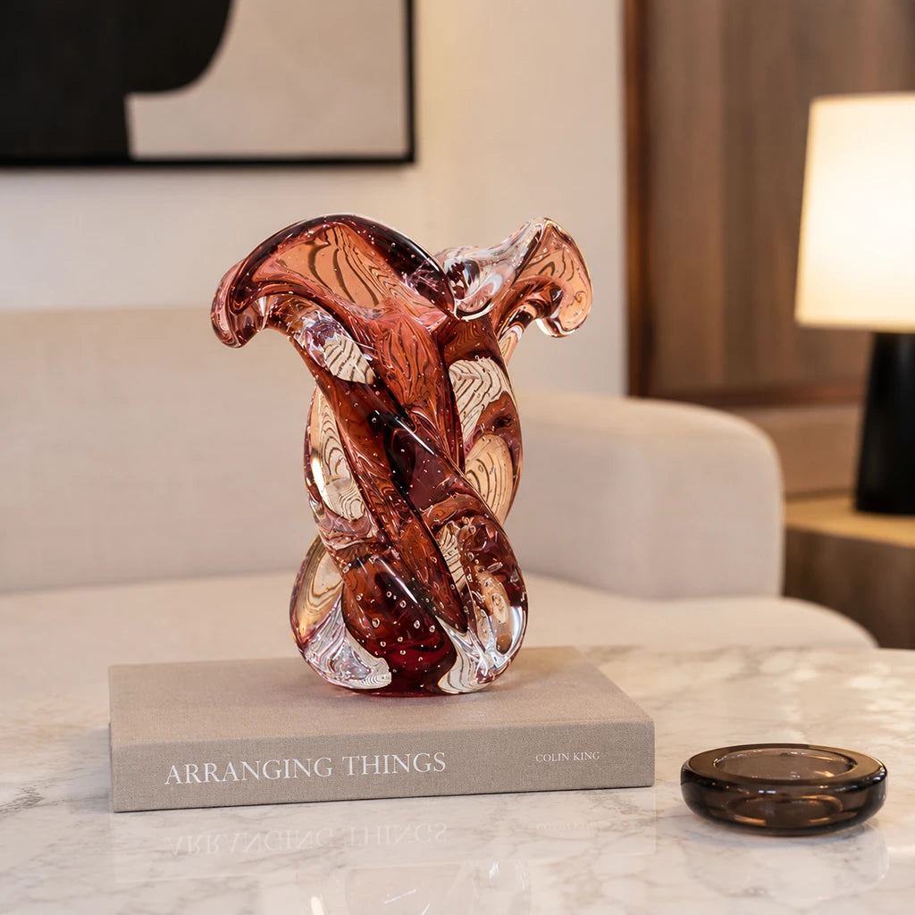 Vaso Decorativo em Murano Onda